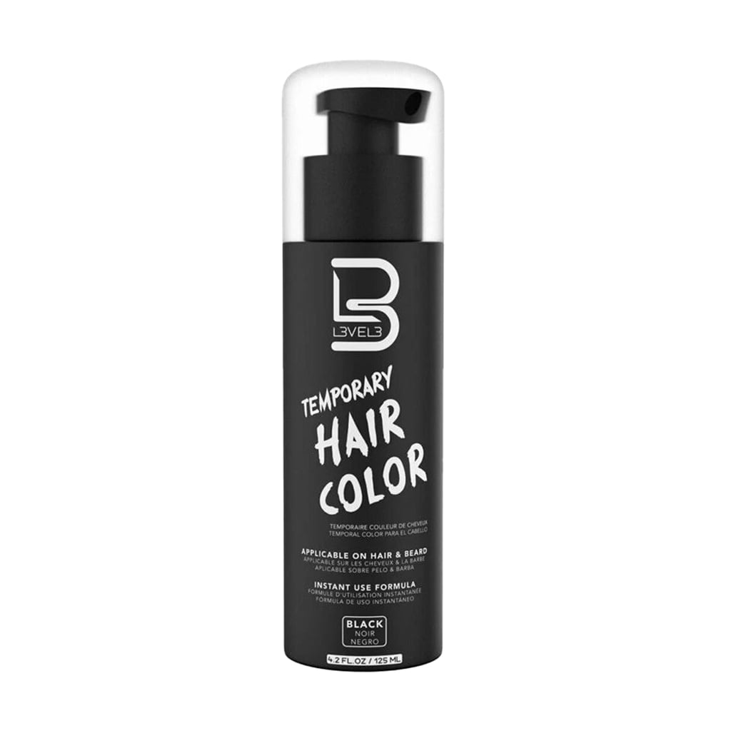 Чоловіча фарба для бороди Level3 Temporary Hair Color, Black, 125 мл