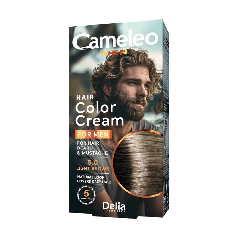 Чоловіча фарба для волосся Delia Cosmetics Cameleo Men 5.0 Light Brown, 30 мл