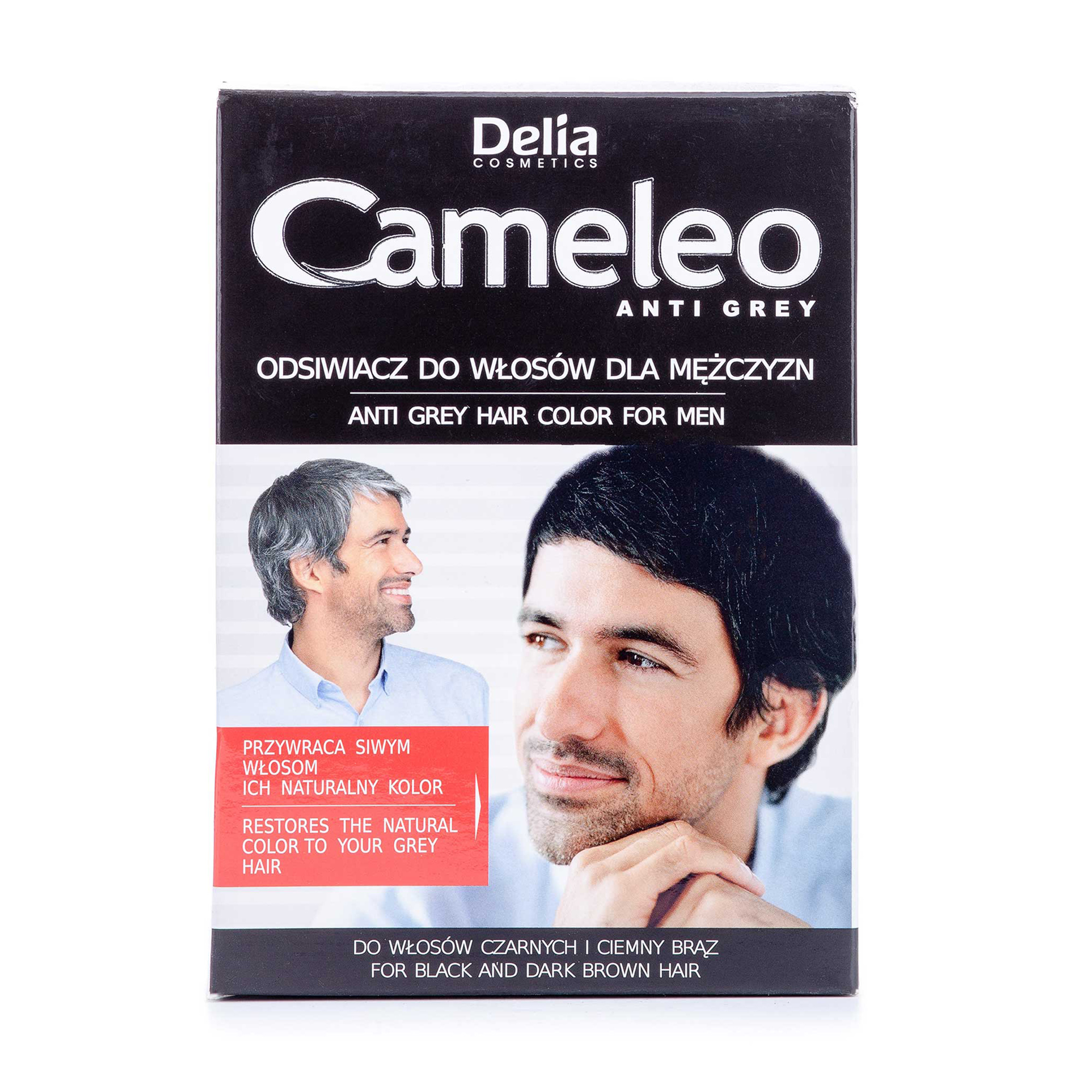 Чоловіча фарба для волосся Delia Cosmetics Cameleo Men Anti Grey Hair Color For Men Dark Brown, 30 мл